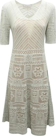 D.exterior Midi Dresses, female, Beige, Size: L Patchwork Abito Midi