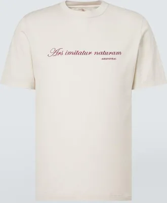 Brunello Cucinelli Printed cotton jersey T-shirt