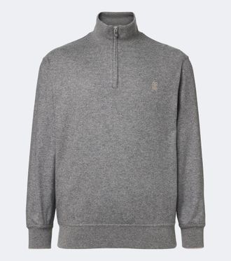 Brunello Cucinelli Jersey de cachemir con media cremallera