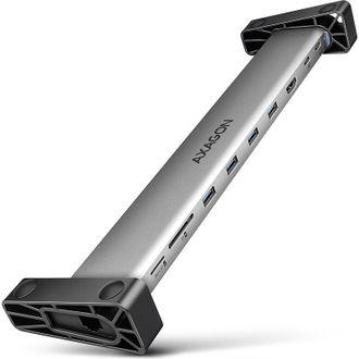 C&A Axagon Hmc-10hls Multiport Hub, 4x Usb-a And 2x Usb-c, Hdmi 4k/60hz, Rj-45, Sd/microsd, Pd 100w