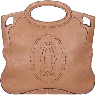 Cartier Pre-owned Handbag - Dames - Vintage Handtas - Bruin - ONE Size - Leer - Vintage
