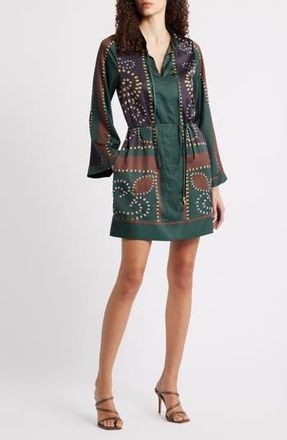 Ciebon Timber Long Sleeve Dress in Green Multi at Nordstrom Rack, Size Medium