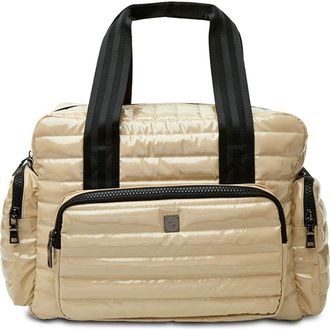 Think Royln Voyager Travel Bag in Blonde Patent at Nordstrom