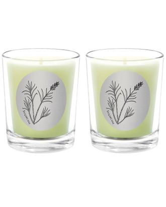 Qualitas Sugarcane Two Scented Beeswax Candle Set