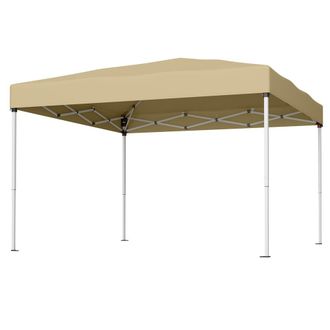 Songmics Cenador plegable 3x3 m protecci&oacute;n solar resistente lluvia color beige