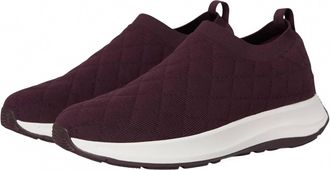 FitFlop Womens F-Mode Flow Quilted Sneaker In Plumberry