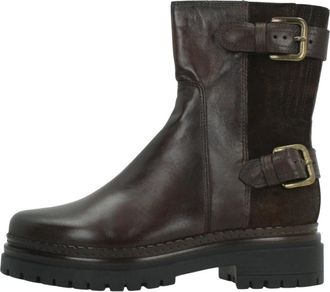 Mjus Derek Enkellaarsjes - Dames - Enkellaarsjes - Bruin - 39 EU - Leer - Schoenen