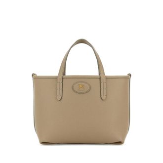 Burberry Dove Grey Leather Mini Bloomsbury Reversible Handbag