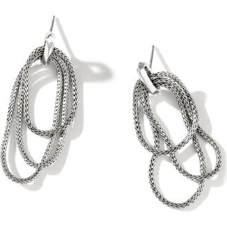 John Hardy Classic Chain Link Drop Earrings in Silver at Nordstrom Rack