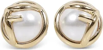 Fendi Accessoires, Dames, Geel, ONE Size, F Is Earrings