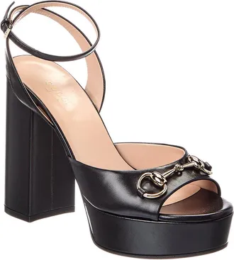 Gucci Horsebit Leather Platform Sandal