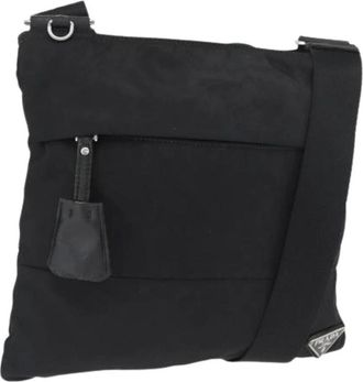 Prada Pre-owned Vintage Nylon Schoudertas - Dames - Vintage Schoudertas - Zwart - ONE Size - Nylon - Vintage