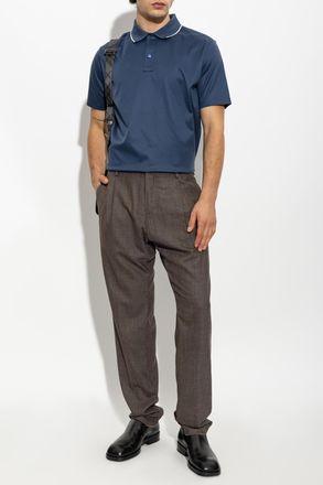 Paul & Shark Polo With Embroidered Logo, Mens, Navy Blue