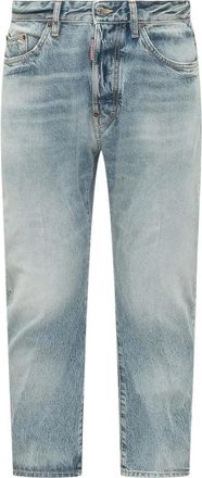 Dsquared2 Bro Jeans - Heren - Slim Fit Jeans - Blauw - L - Katoen - Jeans