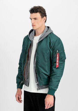 Alpha Industries Bomberjacke ALPHA INDUSTRIES MA-1 VF Vintage Fit 59, Herren, Gr. XXL, gr&uuml;n (force gr&uuml;n), Obermaterial: 100% Nylon; Futter: 100% Nylon; F&uuml;llung: 100% P