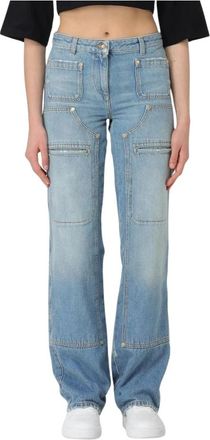 Palm Angels Dames, Jeans, Blauw, Maat: W27 Denim
