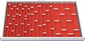 OEM Juego De Insertos De Canaleta Frontal-h.50-75mm Para Armario-w.900mm 24 Unidades Con 47 Separadores