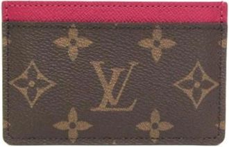 Louis Vuitton Pre-owned Simple Card Case - Dames - Vintage Accessoires - Bruin - ONE Size - Vintage