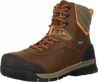 Bogs Mens Bed Rock 8 Insulated Pp Industrial Boot In Brown Multi