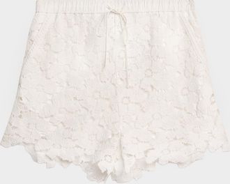 SIMKHAI Holly Lace Shorts