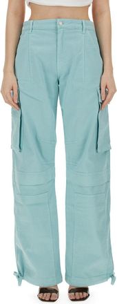 Moschino Cotton Cargo Pants - Blue