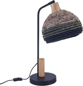 Forlight Korg lampara sobremesa e negro para bombilla E27 - Forlight