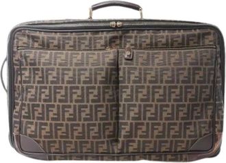 Fendi unisex, Pre-owned, Bruin, Maat: ONE Size Leer