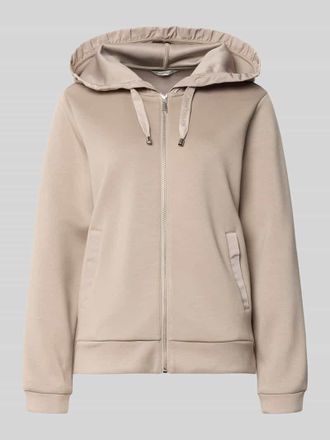 Tom Tailor Regular Fit Sweatjacke mit Viskose-Anteil in Taupe, Gr&ouml;&szlig;e XXXL