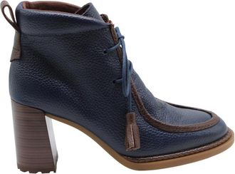 Hispanitas Irapuato Heeled Boot - Dames - Laarzen met Hak - Blauw - 41 EU - Schoenen