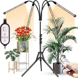OEM L&aacute;mpara Led Para Plantas De 40 W Con Soporte, Luz Roja, Blanca Y Amarilla C&aacute;lida, 80 Luces De Cultivo Usb De Espectro Completo, Controladores Duales, 