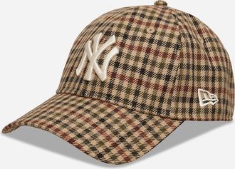 New Era New York Yankees MLB Check 9TWENTY Adjustable Cap Beige