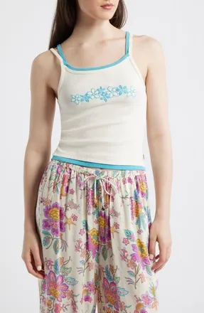 Rip Curl Half Moon Bay Layer Camisole in Bone at Nordstrom, Size Xx-Small