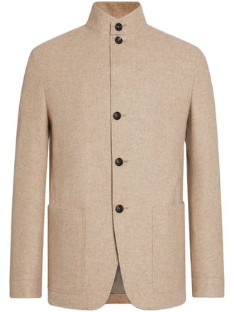 Ermenegildo Zegna Oasi Cashmere Il Conte Jacket - men - Cashmere - 46 - Neutrals