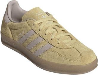 adidas Gazelle Indoor Sneaker in Yellow/Quartz/gum at Nordstrom, Size 10.5