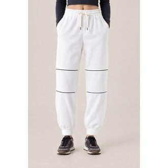 Brunello Cucinelli WomenS Off White Cotton Jogger Trousers, Size M