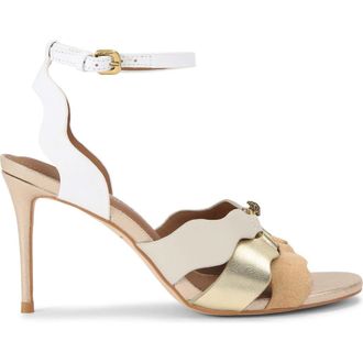 Kurt Geiger Sun Wave Ankle Strap Sandal in Yellow Gold at Nordstrom, Size 7.5Us