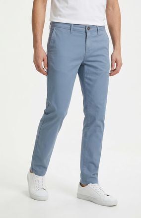 Jack & Jones Chinos JACK & JONES JPSTMARCO mit Stretchkomfort und schmalem Bein, Herren, Gr. 28, L&auml;nge 30, blau mirage, Web, Obermaterial: 98% Baumwolle, 2% Elasth