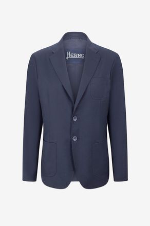 Herno Einreihiger Blazer in geb&uuml;rsteter Wolloptik New Business