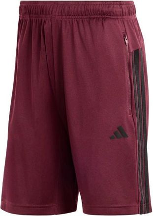 adidas Workout Essentials Base 3-Stripes Pique Short Shorts f&uuml;r Herren | rot