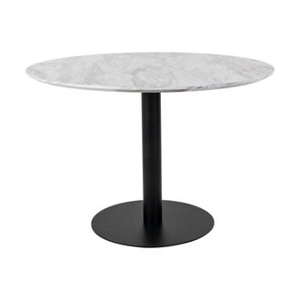 House Nordic Mesa de comedor redonda con base negra