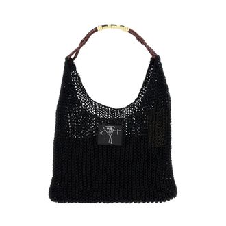 Plan C Shoulder Bags, female, Black, ONE SIZE, Shopper Tank Top