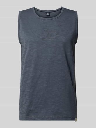 Lerros Tanktop mit Statement-Print und Rundhalsausschnitt in Khaki, Gr&ouml;&szlig;e XXXL