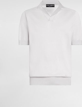 Dolce & Gabbana Polo M/corta - Man Sweaters And Cardigans Gray 46