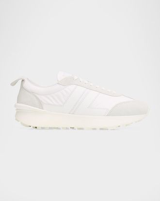 Lanvin Men & apos;s Nylon & Suede Low-Top Sneakers