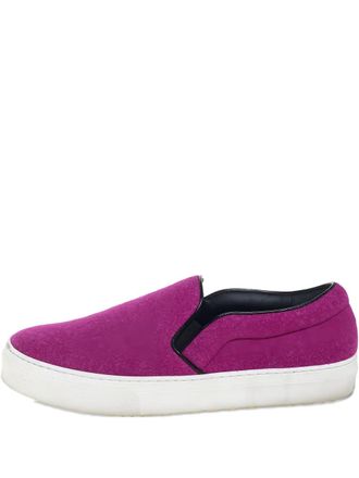 Celine wool slip-on sneakers - women - Leather/Wool/Rubber - 39 - Pink