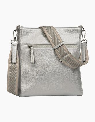 Gabor Womens Silena Cross Womens Messenger Bag - Silver - Size: ONE size