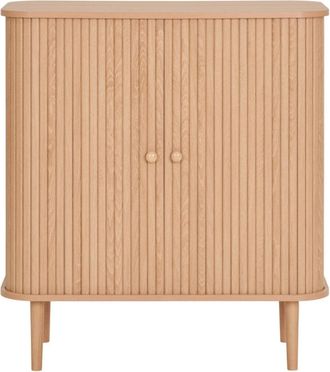 Moloo de almacenaje decorativo de madera natural 80x87 cm