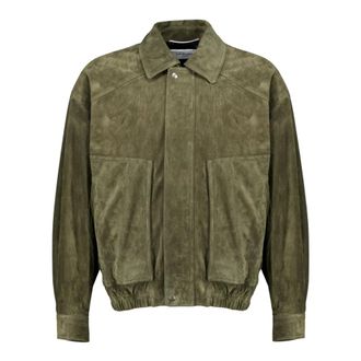 Saint Laurent Heren, Jassen, Groen, Maat: M Leer