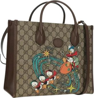 Gucci Pre-owned Tote Bags, female, Beige, Size: ONE SIZE Pre-owned Vintage Tote Bag
