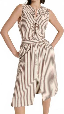 Nation Ltd Tatianna Midi Skirt In Sable Stripe